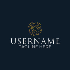 Design mandala logos in a decorative monoline style.