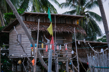 local Thai fisherman shack with reggae