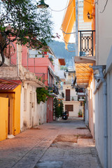 Zakynthos street view. Greece
