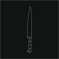 knife. illustration for web and mobile