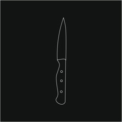 knife. illustration for web and mobile