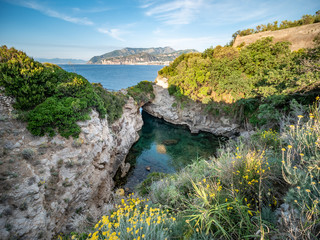 Ruins of roman Villa di Pollio Felice called Bagni della regina Giovanna (baths of Queen Giovanna)...