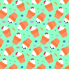 seamless background with sweets