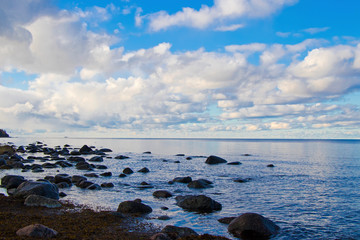Naklejka na ściany i meble Baltic sea landscape