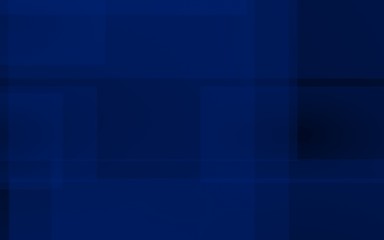 Dark blue background. Blue backdrop with transparent suares. 3D illustration