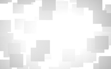 White abstract background. Misty backdrop with grey squares. 3D illustration