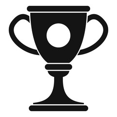 Soccer cup icon. Simple illustration of soccer cup vector icon for web design isolated on white background