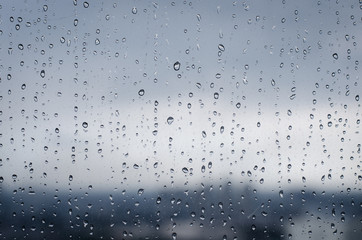 rain on outside of window