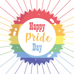 happy pride day, rainbow celebration freedom LGBT community label