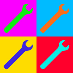 Schraubenschlüssel und Popart