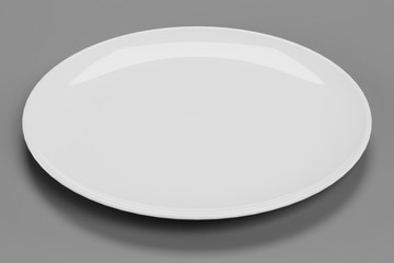 Realistic 3d Render of Ceramic Plate