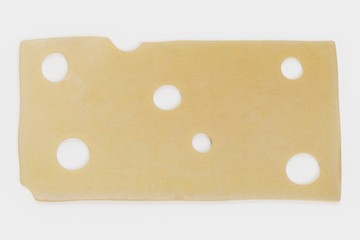 Realistic 3D render of Emmental Cheese
