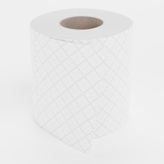 Realistic 3D Render of Toilet Paper