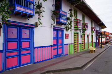 Architecture of  Salento, Colombia, South America