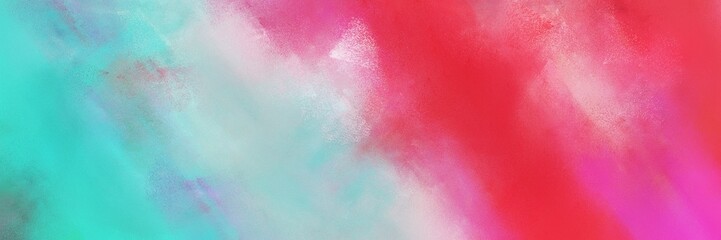 Obraz premium abstract colorful diagonal background with lines and moderate pink, pastel blue and medium turquoise colors. art can be used as background illustration