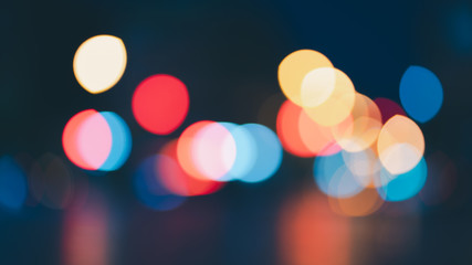 blur colorful nigh bokeh vintage colortone for background
