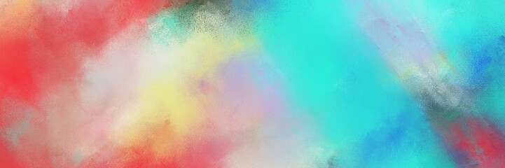 abstract colorful diagonal background with lines and medium turquoise, silver and moderate red colors. can be used as card, banner or header