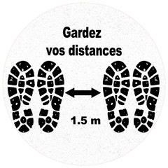 Concept distanciation sociale, gardez vos distances, 