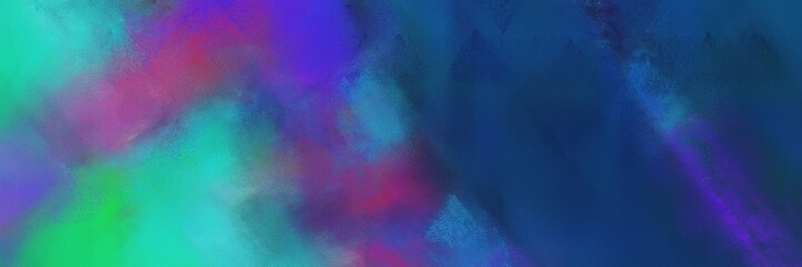 abstract colorful background with lines and dark slate blue, light sea green and midnight blue colors. can be used as canvas, background or texture