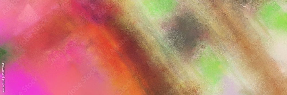 Aufkleber abstract colorful diagonal background with lines and indian red, tan and pastel magenta colors. can 