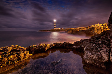 Lighthouse by night
