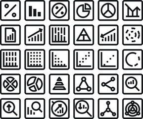 Media Icon chart for any purposes website mobile app presentation.eps