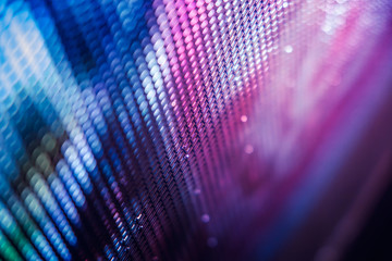 CloseUp LED blurred screen. LED soft focus background. abstract background ideal for design.