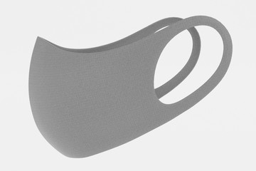 Realistic 3D Render of Protective Mask