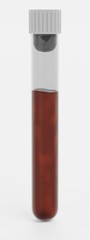 Realistic 3D Render of Test Tube