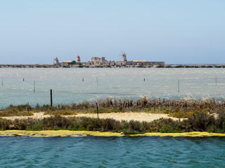 Saline di Trapani in Sicily near Marsala