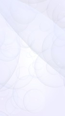 Abstract white background. Backdrop with light transparent bubbles. Vertical orientation. 3D illustration
