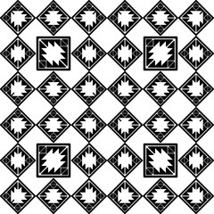 Fototapeta premium Aztec elements. Seamless pattern. Geometry. Ethnic boho ornament. Tribal motif. Vector illustration for web design or print.