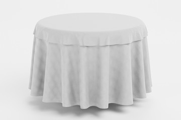 Realistic 3D Render of Tablecloth