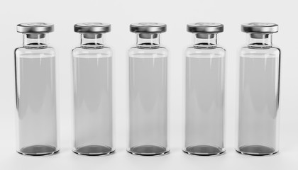 Realistic 3D Render of Covid-19 Vaccine