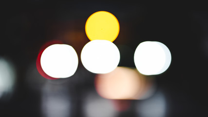 blur colorful nigh bokeh vintage colortone for background