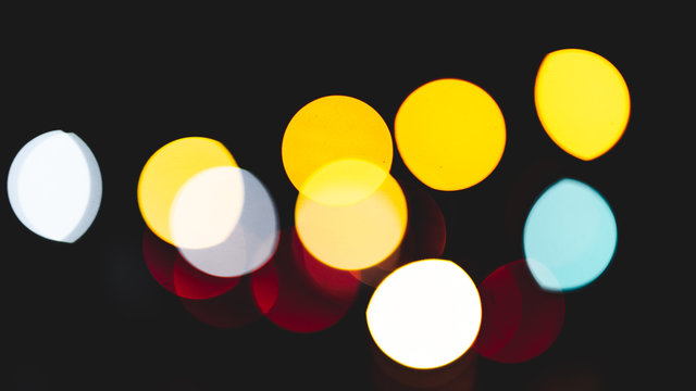 blur colorful nigh bokeh vintage colortone for background