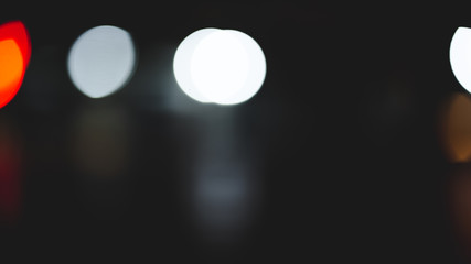 City lights blur bokeh