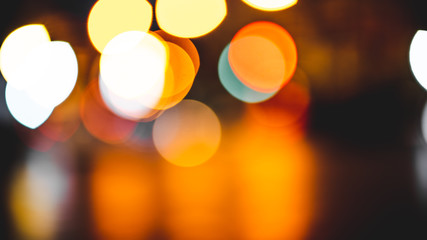 City lights blur bokeh