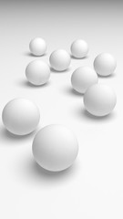 White abstract background. Lowpoly backdrop. Crumpled paper. 3D illustration