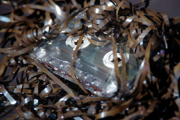 Vintage audio cassette tape