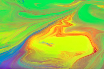 Marble bright pattern with copyspace. Rainbow bright background.