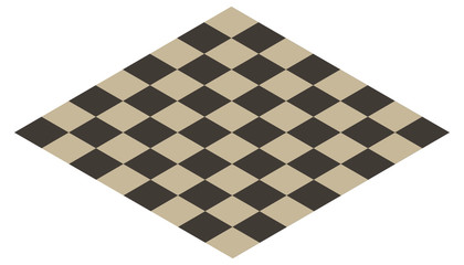 Chess board vector isolated in perspective