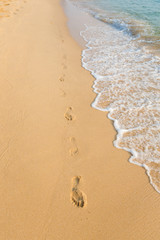 Footsteps in the sand Ong Lang Phu Quoc