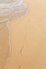 Footsteps in the sand Ong Lang Phu Quoc