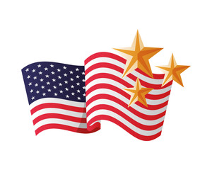 Obraz premium united states of america flag with stars
