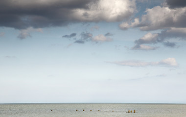 sea and a cloudy sky