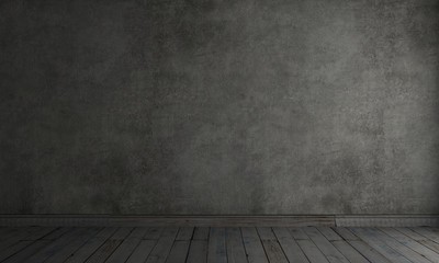 Old stone gray concrete wall in the room