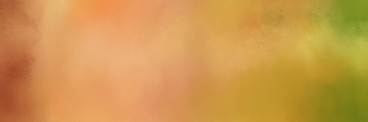 colorful abstract painting background graphic with peru, olive drab and sienna colors. can be used as wallpaper or background