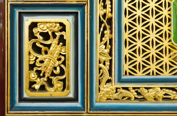 malaysian style carved door in george town