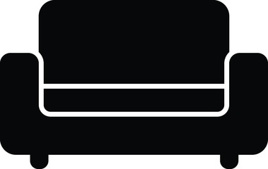 sofa icon isolated vector illustration